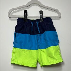 Cat & Jack Blue Colorblock Swim Trunks